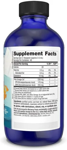 Miniatura 2 de Nordic Naturals - DHA líquido para niños, suplemento de aceite de pescado DHA Omega-3 para niños, apoya la salud del corazón y el desarrollo