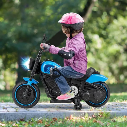 Miniatura 2 de Honey Joy Motocicleta de Montar, Motocicleta para Niños de 6 V con Luz LED, Música, Pedal de Pie, Adelante/Atrás, Arranque Suave, Motocicleta