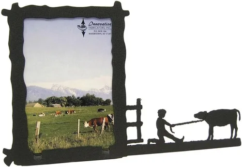 Miniatura 22 de Innovative Fabricators, Inc. American Steel Farm & Ranch - Marco de fotos, tractor de tracción en las cuatro ruedas, paisaje de 5 x 7, fabricado