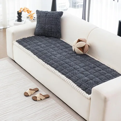 Miniatura 12 de DREAMINGO Fundas de sofá para mascotas, fundas antideslizantes y mullidas para sofá de perro, lavables geométricas jacquard, protector de cojín 1#