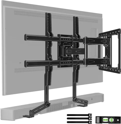 Miniatura 10 de HOME VISION Soporte de pared para TV de 26 a 70 pulgadas de hasta 132 libras, movimiento completo tiene giro suave, inclinación y extensión