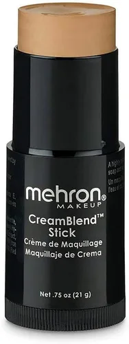 Miniatura 17 de Mehron Makeup CreamBlend Stick Base para rostro y cuerpo Barra de maquillaje profesional de cobertura completa 0.75 oz (21 g) (Dark 4)