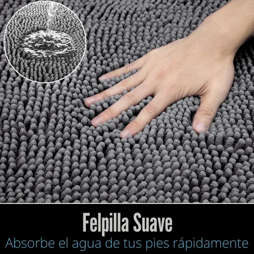 Miniatura 4 de LOCHAS Alfombra de Baño de Lujo Lanuda Tapete de Baño de 24 x 60 Pulgadas, Alfombras de Baño Lavables Antideslizantes para Baño y Ducha, Alfombras