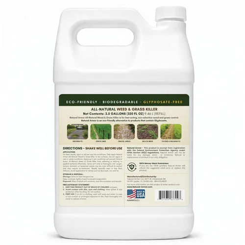 Miniatura 2 de Natural Armor Fórmula concentrada totalmente natural para matar malezas y hierbas. No contiene glifosato (320 onzas, 2.5 galones)