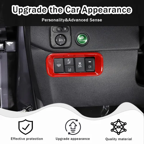Miniatura 2 de Marco de botón de interruptor de ajuste de luz antiniebla para Honda Pilot 2016-2022/Ridgeline 2017-2023/Passport 2019-2023, accesorios protectores