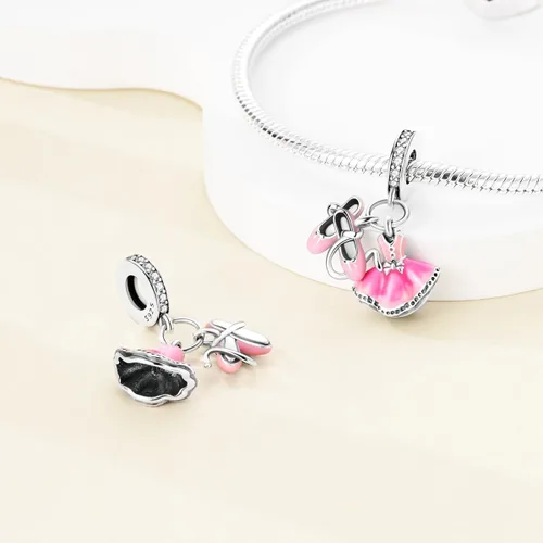 Miniatura 181 de Hapour Dijes de plata de ley 925 para pulseras, collar, joyería europea, colgante de cuentas para mujeres y madres