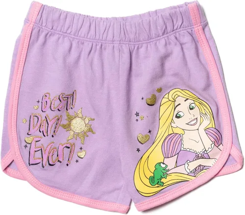 Miniatura 5 de Disney Princess Belle Jasmine Moana Rapunzel Tiana Ariel - Paquete de 3 pantalones cortos de rizo francés para niñas pequeñas a grandes