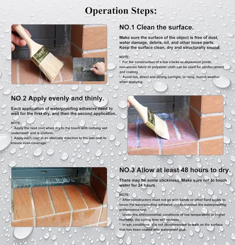 Miniatura 4 de Hupeyna - Sellador impermeable líquido, agente invisible a prueba de agua, transparente, reparación de fugas, adhesivo impermeable, revestimiento