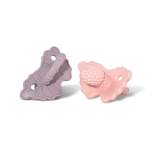 Miniatura 24 de RaZbaby RaZberry - Mordedor de silicona y chupete para alivio de la dentición en bebés, grado alimenticio, libre de BPA, diseño manos libres