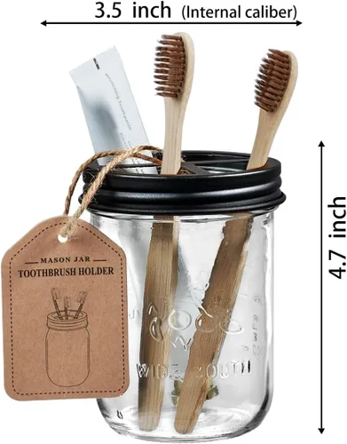 Miniatura 7 de SheeChung Accesorios de baño, soporte para cepillo de dientes, dispensador de jabón espumoso, decoración de baño, juego de accesorios de baño, Set
