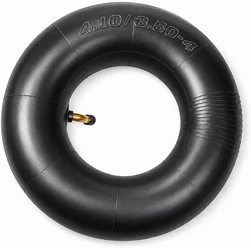 HQRP Tubo interior 4.10/3.50-4 para carretilla, camión de mano, carretilla, cortacésped, remolque, tubo de neumático de 10 pulgadas, válvula en