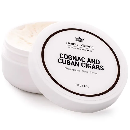Henri et Victoria Jabón de afeitar para hombres | Afeitado suave, enjabona muy bien, aroma de larga duración | Hecho en Canadá por experto artesano