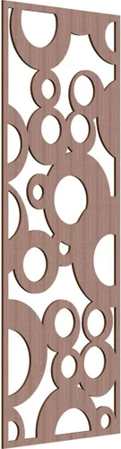 Miniatura 126 de Farwell Paneles de pared decorativos de madera con calado, 13 3/8 pulgadas de ancho x 34 3/8 pulgadas de alto x 1/4 de alto, roble rojo rojo