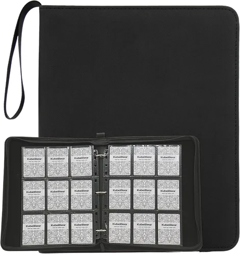 Miniatura 11 de Carpeta de tarjetas – Capacidad 720, tarjetero con cremallera para MTG, tarjetas deportivas y coleccionables – Almacenamiento sin ácidos, duradero
