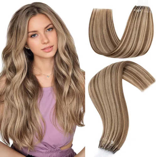 Miniatura 14 de Hairro Micro Loop - Extensiones de cabello humano microenlaces de microperlas de cabello Remy para mujer, reflejos degradados, fusión fría, micro