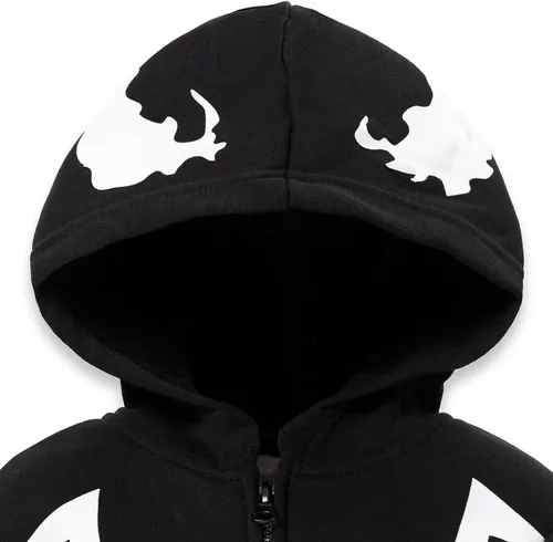 Miniatura 6 de Marvel Spider-Man Spider-Verse Venom - Sudadera con capucha y cremallera para niños pequeños y grandes