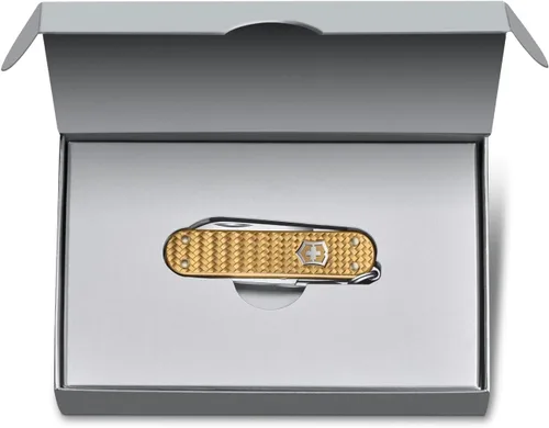 Miniatura 4 de Victorinox Classic SD Precious Alox - Navaja suiza, compacta de 5 funciones, fabricada en Suiza, con cuchillo de bolsillo pequeño, destornillador