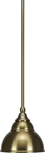 Miniatura 103 de Toltec Lighting Tallo Colgado Mini colgante, acabado de cobre negro, 3.5" cuadrado humo burbuja vidrio