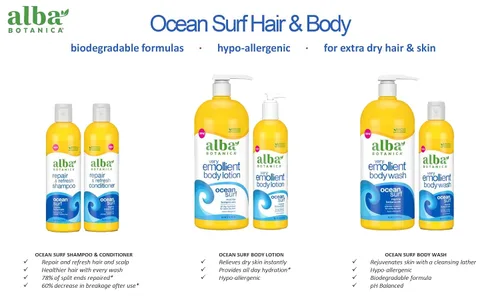 Miniatura 3 de Alba Botanica Acondicionador de reparación y renovación, Ocean Surf, 12 onzas