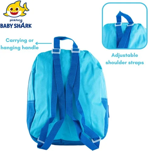 Miniatura 4 de RALME Mini mochila para niños, niñas y niños pequeños, Multi, Baby Shark