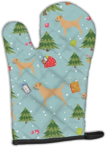 Miniatura 86 de Caroline's Treasures BB4872OVMT - Guante de horno de Navidad Affenpinscher resistente al calor, grueso para sartenes calientes y horno, manopla