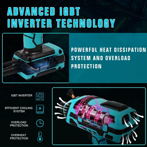 Miniatura 6 de TRQWH Máquina de soldadura 120A portátil de mano de 110 V, soldador ARC, inversor IGBT, mini máquina soldadora MMA apta para varillas de 1/16"-1/8