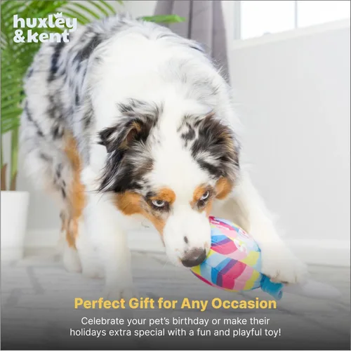 Miniatura 8 de Huxley & Kent Divertido juguete para perros con chirriador, juguetes chirriantes de felpa para perros pequeños, medianos y grandes, animal