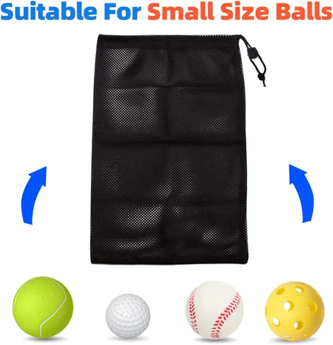 Miniatura 2 de GSE Games & Sports Expert Bolsa de malla con cordón para béisbol, pelotas de pickleball, pelotas de golf, gimnasio, equipo de natación, lavandería