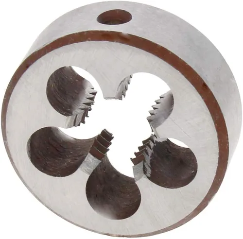 Miniatura 12 de Utoolmart Troquel de rosca de máquina de troquelado redondo métrico, troquel de roscado manual de rosca de máquina, M6 x 1 troquel de roscado