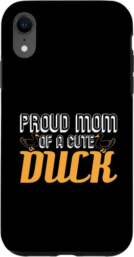 Funda para iPhone XR Goose Mallard Quack Joke Cute Mommy Duckling Mom Duck Lover Case