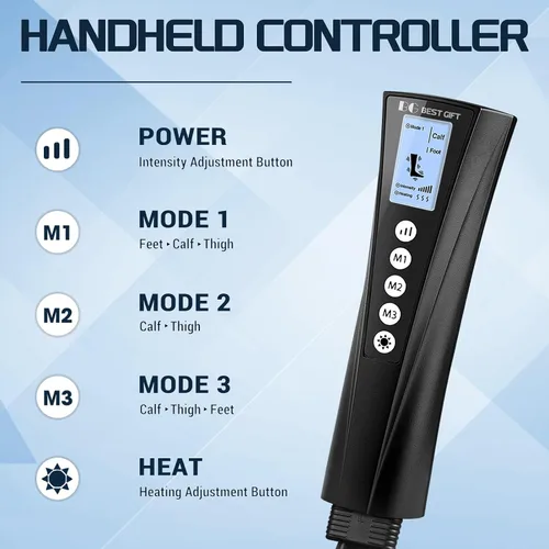 Miniatura 2 de Regalos para papá, mamá, hombres, mujeres, Navidad, Día de la Madre, Día del Padre, masajeador de compresión de aire con calor para pies, piernas