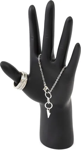 Miniatura 4 de Exhibición de joyería de mano de maniquí femenino de 8 pulgadas en una postura relajada, para joyerías, ferias de manualidades y ferias comerciales