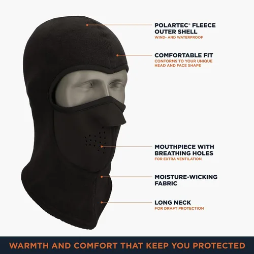 Miniatura 3 de RefrigiWear Arctic Clava - Pasamontañas de NeoFleece que absorbe la humedad, resistente al viento, impermeable, para clima frío