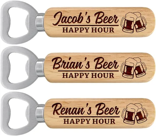 Miniatura 9 de Regalos de cerveza, abrebotellas de madera personalizados, regalo para él, padrino de boda, hermano, novio, padre, regalos únicos para el día