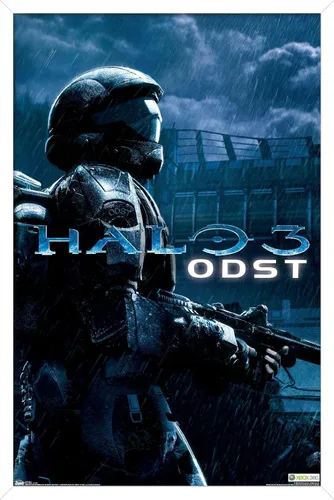 Miniatura 11 de Trends International aureola: ODST - Póster de pared de arte clave, 14.725 "x 22.375", versión enmarcada de madera de granero