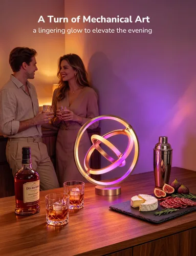 Miniatura 2 de Lepro TB1 Lámpara de mesa inteligente AI, luz de escritorio RGB+IC que cambia de color habilitada para Alexa y Google Home, sincronización