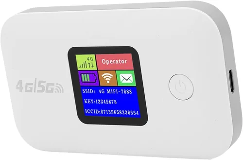 Zopsc Enrutador WiFi inalámbrico portátil, punto de acceso 4G 5G LTE con ranura para tarjeta SIM, velocidad de 150 Mbps, conexión de 12