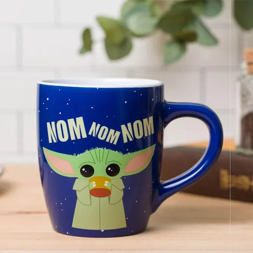 Miniatura 5 de Silver Buffalo Star Wars The Mandalorian Child Nom Jumbo - Taza de cerámica curvada, 25 onzas, 1 unidad (paquete de 1)