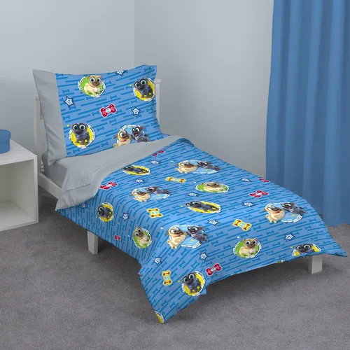 Miniatura 20 de Disney Encanto Tropical Delight - Juego de ropa de cama infantil de 4 piezas con flores y mariposas rosas y aguamarina, edredón, sábana bajera