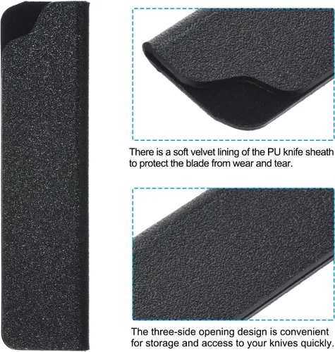 Miniatura 4 de PATIKIL Funda de plástico ABS para cuchillo de pelar de 3.5 pulgadas, protector de filo de cuchillos, funda universal para cuchillo para cocina