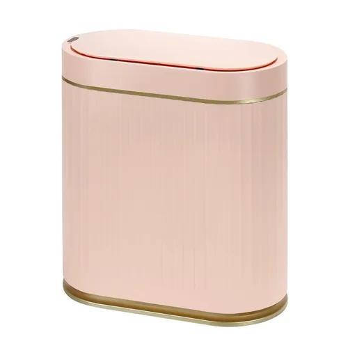 Miniatura 10 de SYNCVIBE Cubo de basura con sensor de baño con tapa, bote de basura inteligente automático de 2 galones, decoración de baño, cubo de basura pequeño