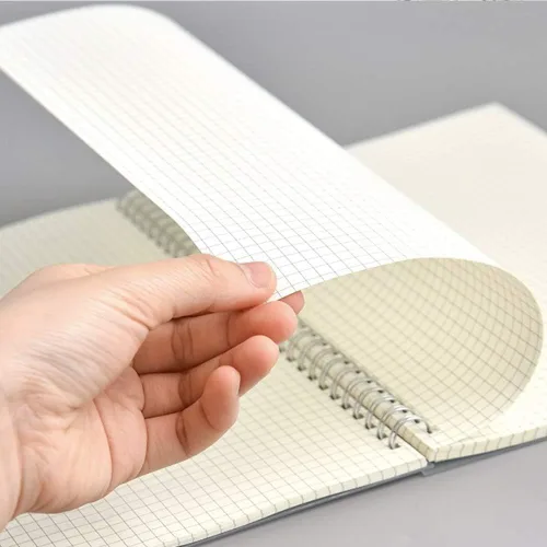 Miniatura 4 de SHININGSOUL - Cuaderno de espiral de papel cuadriculado de 8.5 x 11 pulgadas, cuaderno de papel cuadriculado A4 grueso de 110 GSM, cuaderno de tapa