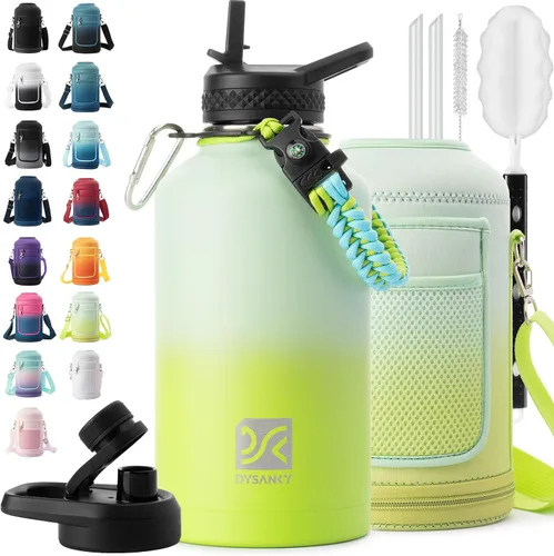 Miniatura 71 de DYSANKY Botella de agua aislada de 32 onzas, metal al vacío de acero inoxidable grueso, jarra de agua deportiva portátil para gimnasio y senderismo