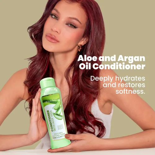 Miniatura 2 de ANYELUZ Acondicionador de aceite de argán de aloe vera para todo tipo de cabello Desenredante