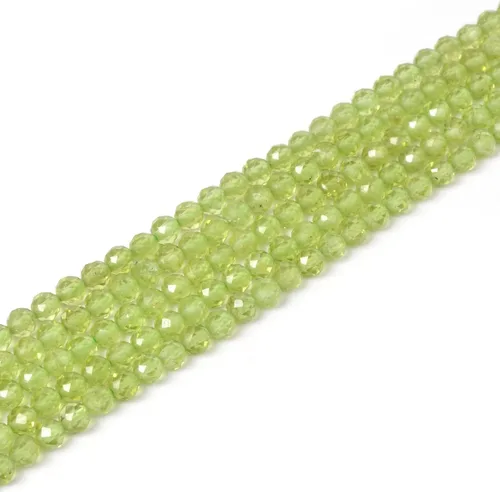 Miniatura 21 de Cuentas redondas facetadas de aguamarina natural de 4mm cuentas sueltas de 16 pulgadas para hacer joyas con cuentas