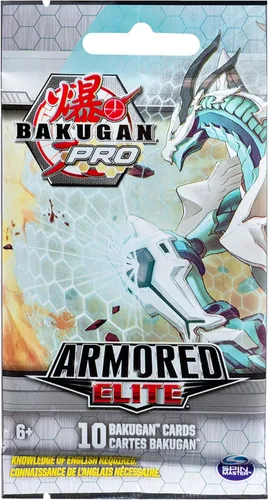 Miniatura 2 de Bakugan Pro, Armored Elite Booster Pack con 10 tarjetas coleccionables coleccionables, para edades de 6 años en adelante