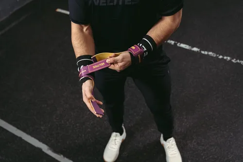 Miniatura 9 de Velites I Guantes Ultra Quad libres de magnesio I Manoplas para levantamiento de pesas I para entrenamiento cruzado o atletas de gimnasia I Mejora