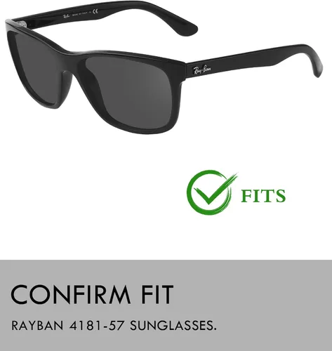 Miniatura 3 de Raydi Lentes de repuesto de policarbonato para lentes de sol RayBan RB4181 de 2.244in cuadrados