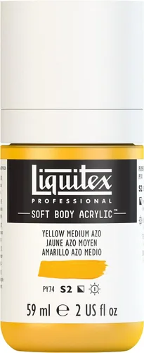Miniatura 58 de Liquitex Professional Soft Body - Pintura acrílica, botella de 2 onzas (59 ml), blanco titanio Titanio Blanco
