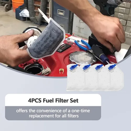 Miniatura 2 de Juego de 4 filtros de combustible 16707-Z37-003 compatibles con Honda EU7000i EU700iSN sustituye a 16707Z37003
